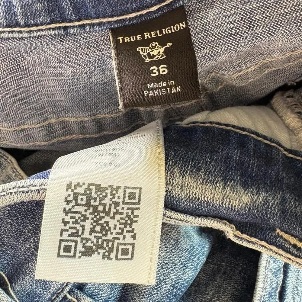 Deadstock True Religion Western Baggy Relaxed Straight Denim Jeans